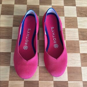 Rothy's Women's Bright Pink Flats Size 6